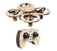 Wooden Drone Building Kit - STEM Learning Toy, Remote Control Assembly Toy