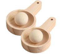 Wooden Dumpling Maker Mold,Dumpling Skin Maker,Round Dumplings Wrapper Makers,Handheld Dough Presser Ball Rolling Manual Press Tool,Manual Dough Makers Tool for Home, Kitchen1