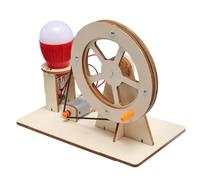 Wooden Educational science Kit - Hand Crank Electricity Toy,Education science Kit - Generators sciences Project for Kids