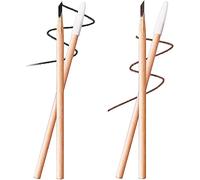 Wooden Eyebrow Pencil,Waterproof Eyebrow Pencil,Long-lasting Eyebrow Eyeliner Pencil,Eyebrow Styling Tool,No Smudge Eyebrow Pencil For Women (Brown+Black)