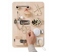Wooden Fidget Board Adults Sensory Activity Board with Locks