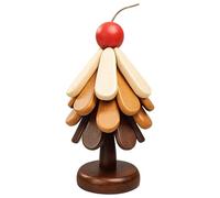 Wooden Foldable Tree Trivets Set of 4 | 4-Piece Wooden Tree Trivets, Foldable Non-Slip Hot Pot Holders with Stand For Kitchen Cooking, Outdoor Picnic, Dining Table, Holiday Meals, and Buffet Use