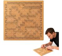Wooden Fractal Tray Puzzles - Adult Educational Toy, Hard Irregular Jigsaw Fractal Puzzle Challenge, Thinking Challenging Irregular Jigsaw with Frame (Auspicious Clouds)