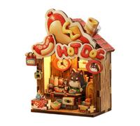 Wooden Fridge Magnet - DIY Puzzle Decoration, Strong Warm LED, Interactive | DIY LED Fridge Magnet - Interlocking Wooden Pieces, Bright Adhesive Backing, Soft Amber Glow, Battery-Operated Light, Customi