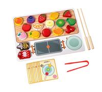 Wooden Fruit Toy, Simulation Cooking Matching Toy, Realistic Food Kitchen Accessory, 11.73x8.86 inches Preschool Early Education Plaything for Kids, Pretend Play and Learning
