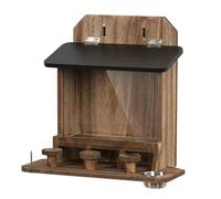 Wooden Funny Waterproof House Window Squirrel Feeder - Squirrel Feeders for Outside for Pet Feeding Station Corn Food Outside Window Front Garden Yard Tree Fence Winter, Durable Nut Dispenser Garden D