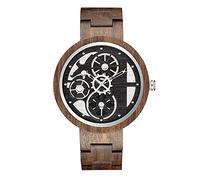 Wooden gear decoration clocks men's and women's watches wrist watches Valentine's Day birthday Christmas gifts Brown