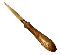 Wooden Handle Brass-Plated Letter Opener | School, Home, Office Use