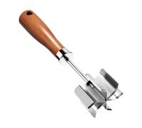 Wooden Handle Meat Grinder - Food Chopper Tool, Hamburger Masher, Culinary Kitchen Gadget | Home Restaurant Catering Use, Meat Vegetable Potato Chicken Beef, Durable Easy Clean Design, Cooking Prep