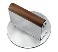 Wooden Handle Nonrust Steel Burgers Press for Even Meat Patties Kitchen Tool Manual Hamburgers Patty Maker Wooden Handle Patty Press