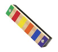 Wooden Harmonica - Double-Row Wooden 16-Hole for Children with Easy Airflow | Polished Beechwood with ABS Mouthpiece, Music Education Blue for Boys Girls Age 3 Plus Birthday Party Favor Gift