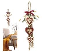 Wooden Hearts Decor - Decorative Rustic Wood Farmhouse Ornaments