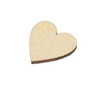 Wooden Hearts Unfinished Wood Blank Ornaments For Christmas Party Craft Per Lavori Artigianali, Matrimoni(35mm 100pcs)