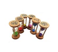 Wooden Hourglass 30 Seconds + 1 + 2 + 3 + 5 + 10 Minutes Timer Creative Gift Study Decoration Hourglass Timer