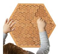Wooden Intelligence Puzzle Set - Engaging Minds, Wooden Tangram Puzzles, Woodeen Brain Teaser Puuzzles | Brain Teaser Fine Motor Educational Toys with Creative Pattern