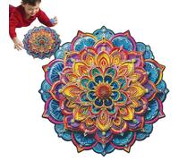 Wooden Jigsaw - Wood 29cm, Round Game, Exquisite Craftsmanship | Brain Teaser, Educational Toy For Kids, Adults, Family Play, Learning Activity, Home, Classroom, Fun Gift, Recreation