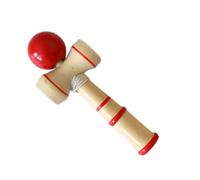 Wooden Kendama Blue Ball Cup Toy Classic Japanese Balancing Skill Game Wooden Skill Toy,