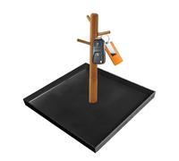 Wooden Key Holder Tray | Bamboo with 3 Stand Organizer - Jewelry Tray, Valet Vanity for Rings, Phones, Bracelets Watches