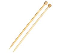 Wooden Knitting Needles Large Size Single Point Weaving Tool Highly Polished Smooth Surface No Barbs DIY Knitting Tool for Making Scarves Sweaters 2pcs 35cm 13.8in (10mm)