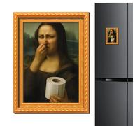 Wooden Magnets - Vintage Photo Frame Shape Decorative Crafts, Funny Retro Design For Fridge Whiteboard, Wooden Magnet Set For Home, For Kitchen Workplace Car School Office