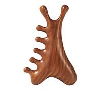 Wooden Massage Comb for Hair Care, Sandalwood Body Brush for Skin Esfoliation, Natural Wooden Head Scalp Tool for Relaxation, Anti-Static Wood Comb for Men and Women