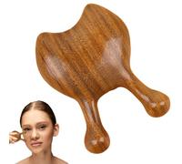 Wooden Massage Comb, Sandalwood Scalp Massager Natural Wooden Massage Comb, Manual Facial Hair Comb Green Massage Tool for Face & Eye, Eco-Friendly Hair Comb, Scalp and Face Massager