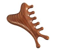 Wooden Massage Comb, Sandalwoods Body Care Brush, Brown Scalp Massage Tool Daily Use, Natural Sandalwood Comb for Men and Women, Hair and Scalps Health