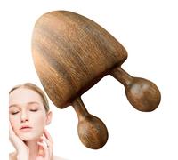 Wooden Massage Tools, Natural Scraping Tool, 2,56 x 1,87 in Multifunctional Relaxation Aid, Health Care Product for Face & Body Stress Relief, Headache Tension Release