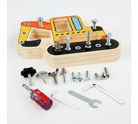 Wooden Mechanical Activity Board for Fine Motor Skills