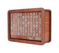 Wooden Money Bank - Decor Savings Number Ticks, Retro Style Cash Holder, Transparent Goal Counter Fun Home Display Organizer | for Kids Building Habits Budget Planning Pocket Money Collecting