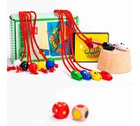 Wooden Mouse Catching Game - Creative Cat And Mouse Interactive Board Toy, Preschool Puzzle Desktop Game | Fine Motor Skill Toy With Color Box