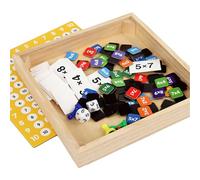 Wooden Multiplication Board Game - Magnetic Addition, Toy Educational Design with Interactive Learning Pieces for Math Skills Development Early Childhood Learning Board Game for