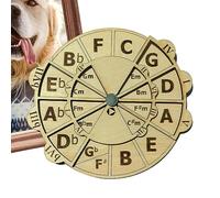 Wooden Music Wheel - Teoria musicale Fifths Wheel, in legno | Cerchio portatile Fifths Insegnamento musicisti di composizione musicista, riferimento Harmony, ell