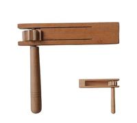 Wooden Noisemakers - Wood 14,5 x 13 x 3 cm | Ratchet Spinner Rattle Toy | Cofortable Handheld Noisemaker for Family Gatherings Parties Sports Bring Joy to Your Little
