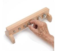 Wooden Nut Busy Board for Seniors, Hand Dexterity Activity Board, Fine Motor Skills Training Tool, Grip Strength Practice, Coordination and Concentration Exercises
