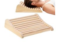 Wooden Pillow - Ergonomic Hollow Cervical Cushion, Head Rest Support | Natural Wood Design for Personal Relaxation Post Training Recovery Meditation Home Gym Hotel Room Comfort Health Neck Alignment
