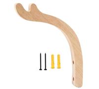 Wooden Plant Wall Hooks - Rustic Heavy Duty Mount Bracket Hook, Natural Hanging Support, Flower Baskets Wind Chimes Planters | Durablee Garden Decor Accessory Indoor Outdoor Home Uses