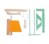 Wooden Punching Tool Bindings Set, Hand Binding Punch Sewing Binder With Loopers, For Binding Notebooks Diaries Journals Paper Items, Bookbinding Kit