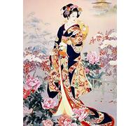 Wooden Puzzle 1000 Pezzi per Adulti Sakura Geisha Donna Giapponese Puzzle in Legno,Gioco di Famiglia,Team Building,Regali per Gli Amici