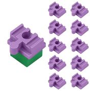 Wooden Railway Track Connectors, Train Track Extension Pieces, 1.57x1.26x0.75 Inches Sturdy Adapter Design, Compatible with Major Brands, Rail Way Connector for Kids Ages 3+