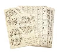 Wooden Ramanda, Calendario in legno, 6,7 pollici Wood Advent | Woden Countdown Calendar Cabinet | Moon Star Lights, Table Top Ornaments with Drawers for Party Decoration