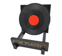 Wooden Record Organizer - Multi Tier Shelving, Sturdy Costruzione, Compact Structure, Easy Access | Tabletop Display, Home Organization, Room Decor, Desktop Storage, Living Space, Office Desk, Dorm