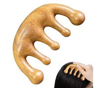 Wooden Scalp Massage Comb - Hair Grooming Tool, Smooth Rounded Teeth for Stimulating Scalp, Relaxation and, Natural Wood Hairbrush for Men and Women