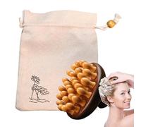 Wooden Scalp Massager, Natural Sandalwood Meridian Massage Comb, Portable Anti-Static Brush Head Relaxation, Stress Relief, Hair Care, for Men, Women, Daily Grooming, Travel, Spa, Bedtime, Home