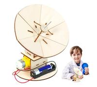 Wooden Science Puzzle - Technology Experiment Kit, Handmade Assembly Educational Toy, Radar Detector Model | Suitable for Kids Boys Girls Ages 7-14 Stem Learning Creative Building Exploration Classroo