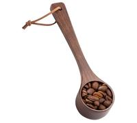 Wooden Seasoning Scoop - Coffee Measuring Spoon, Smooth Handle Easy Scooping | Natural Powder Scoop for Ground Tea Sugar and Spices, Barattoli Canisters, Essential Tool In Home Brewing Cooking