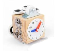 Wooden Sensory Activity Cube for Adults and Seniors with Locks