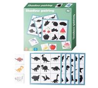 Wooden Shadow Toys, Matching Puzzle Toy, Wooden Shadow Pairing Educational Toy, Early Learning Shadow Matching Game, Educational Toy, Puzzle Pairing Toys for Home, School and Travel