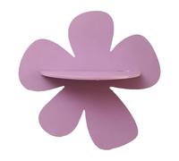 Wooden Shelf, Cute Bookshelf, Decorative Wall Rack, Preppy Book Shelf, Wooden Cute Flower-Shaped Shelf with Funky Squiggle Design, 11.81x11.42 Inch for Bedroom, Bathroom, and Living Room Decoration