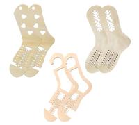 Wooden Sock Measuring Board - Blocking Comb System, Knitted Fabric Template, Multi Size Craft Device, Reusable Textile Tool | Yarn Project Development, DIY Hobby Creation, Studio Practice Work